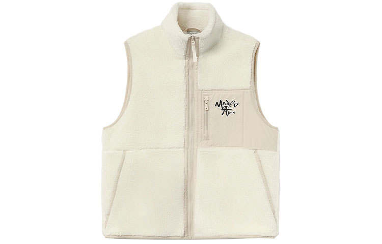 Li-Ning Li Ning CF Vests Unisex White Stand Collar Moderate Other