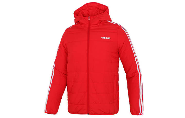 Adidas Adidas Puffer Jackets Men's Red Hooded Moderate Other