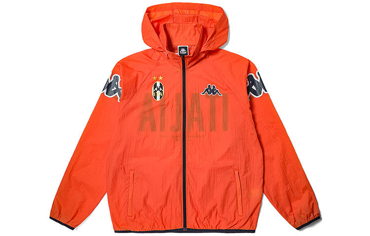 Kappa 1916 Jackets Men's Fresh Look Orange 7602 Hooded Moderate Other