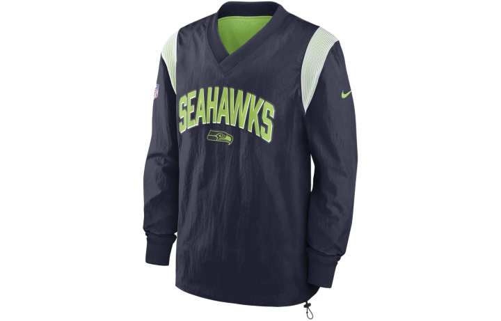 Nike Nike Athletic Stack Seattle Seahawks Jackets & Coats Men's Marine Blue/Green
