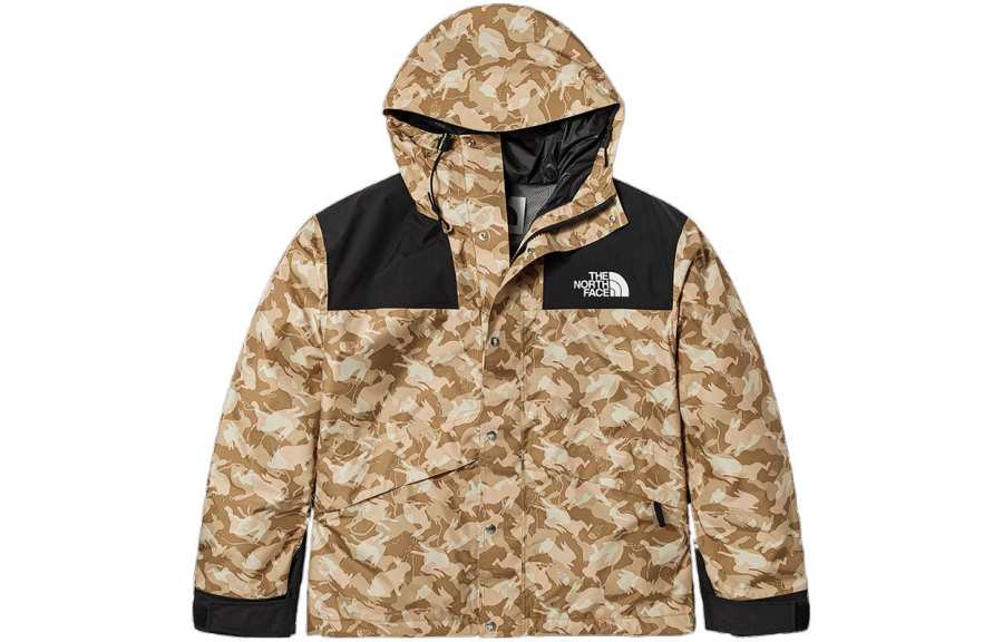 THE NORTH FACE Urban Exploration Waterproof, Windproof, Breathable, Water Repellent Windbreaker Jacket Unisex Brown