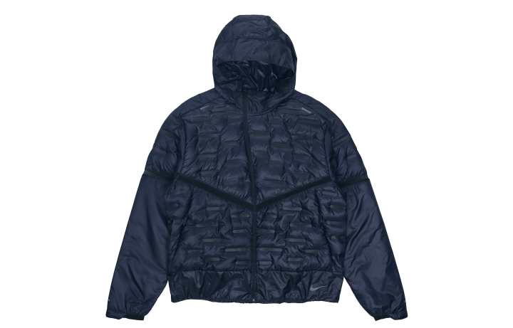 Nike Nike Down Jackets Men's Obsidian Color Hooded Moderate Quilted Down Jacket