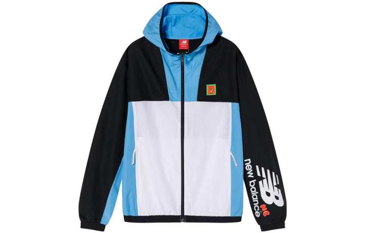 New Balance New Balance Jackets Men's White Blue Black Hooded Moderate Other