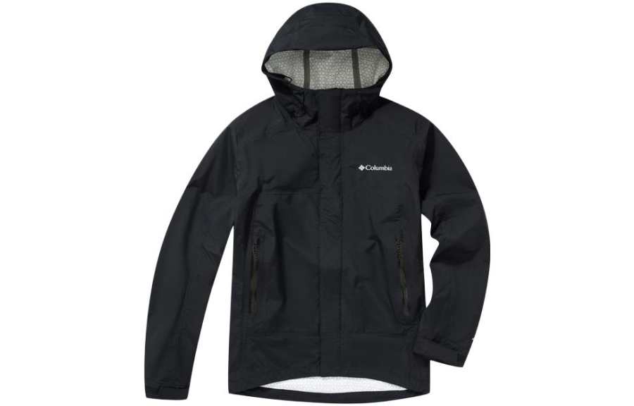 Columbia Outdoor Hiking Waterproof Windbreaker Jacket Men's Black