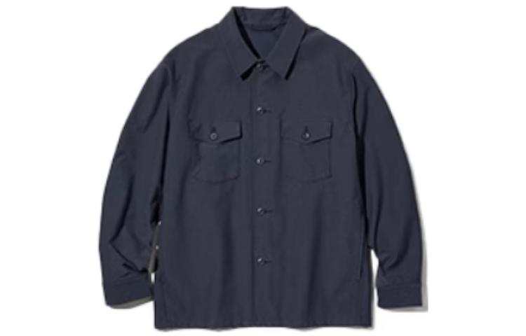 UNIQLO Jackets Unisex Navy Blue Lapel Moderate Other