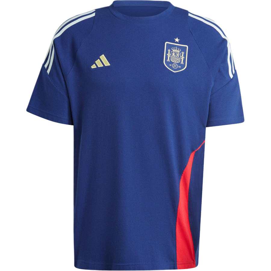 Adidas Adidas Tiro 24 T Shirts Men's Blue Crew Neck Moderate