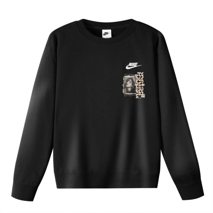 Nike Nike Sweatshirts Unisex Black Crew Neck Moderate Regular