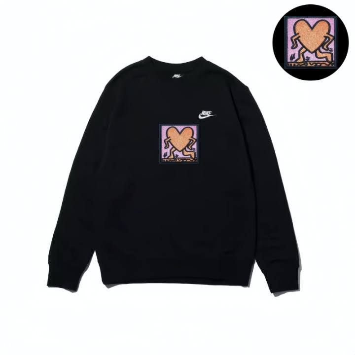 Nike Nike Sweatshirts Unisex Black Crew Neck Moderate