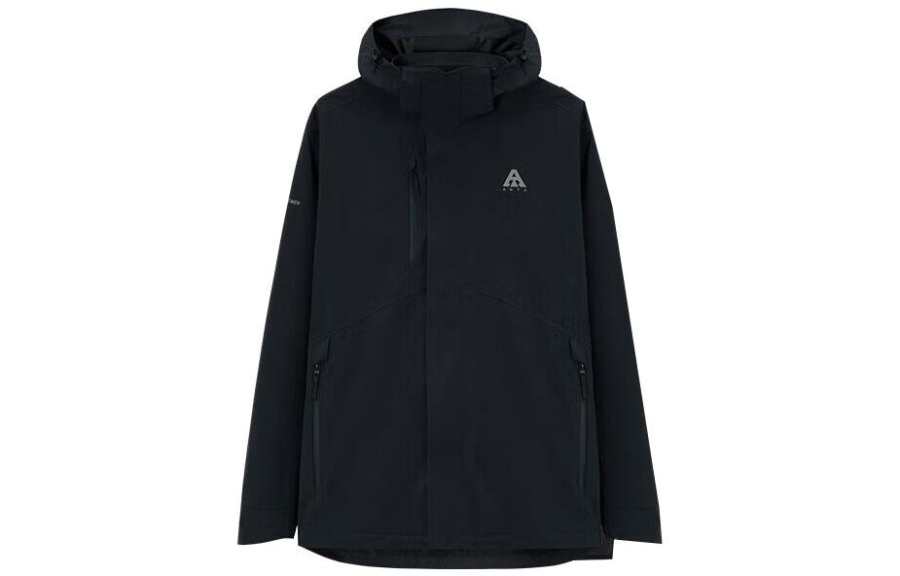 ANTA Anta Waterproof And Windproof Windbreaker Jacket Men's Basic Black