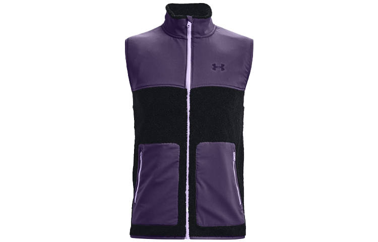 Under Armour Vests Men's Purple Stand Collar Moderate Other