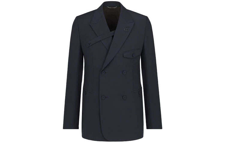 DIOR Quarterly New Products SS22 Business Suit Coat Men's Dark Blue
