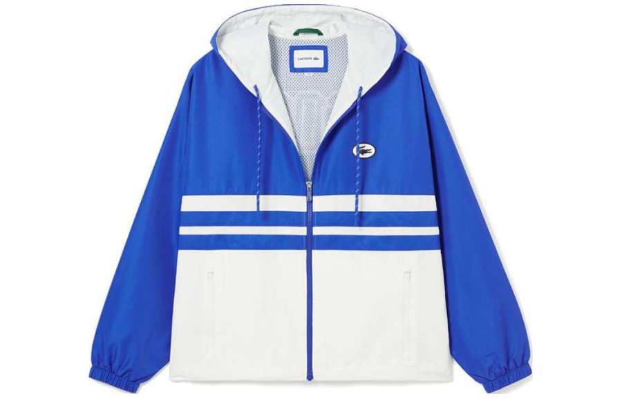 LACOSTE LACOSTE Jackets & Coats Men's Blue White