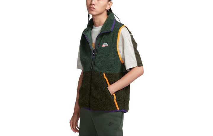 Nike Nike Vests Men's Green Lapel Moderate Other