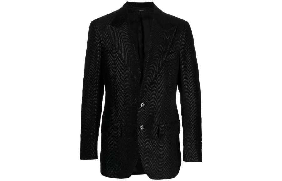 TOM FORD 【Previous Season】Atticus jacquard single-breasted blazer