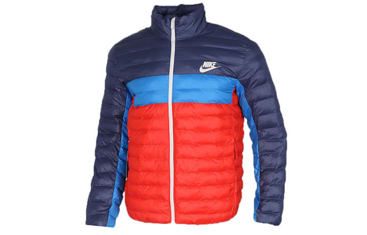 Nike Nike Puffer Jackets Men's Multicolor Stand Collar Thickened Other
