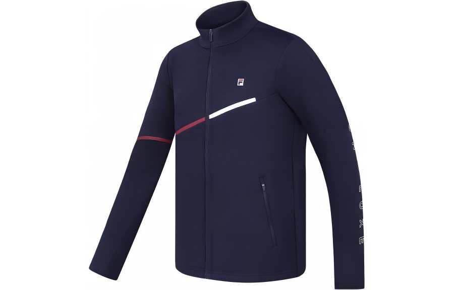 FILA Jackets Men's Royal Blue Stand Collar Moderate Other