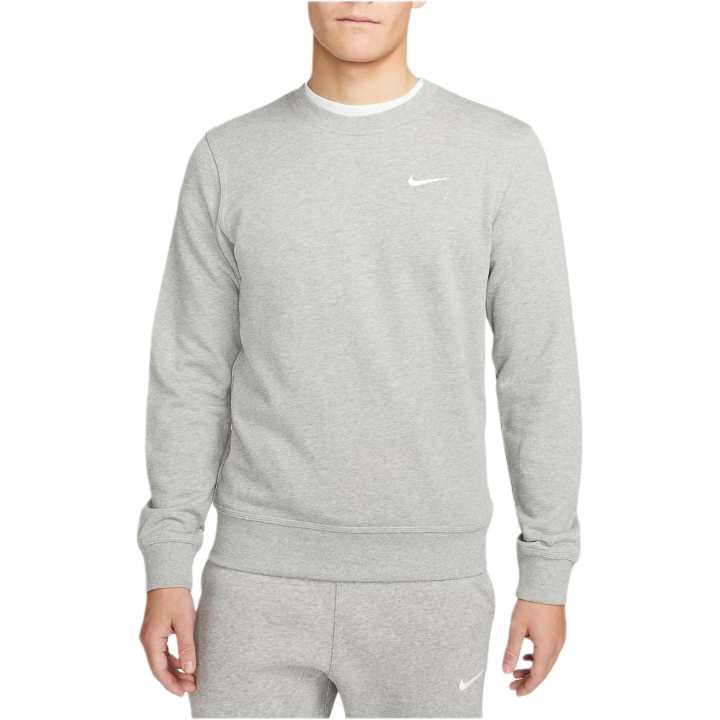 Nike Nike Club Fleece French Terry Crew Sweatshirt Men's Dark Gray