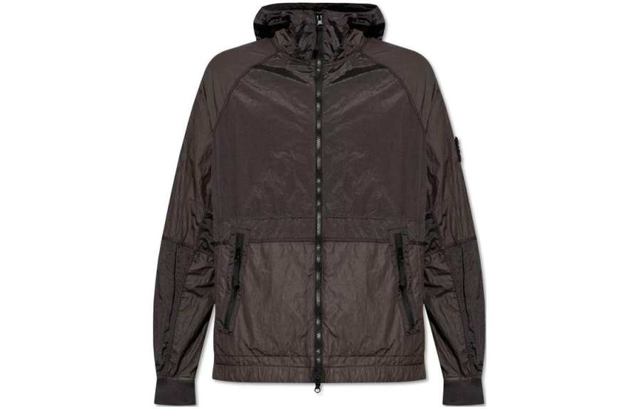 STONE ISLAND Zip Up Hooded Jacket