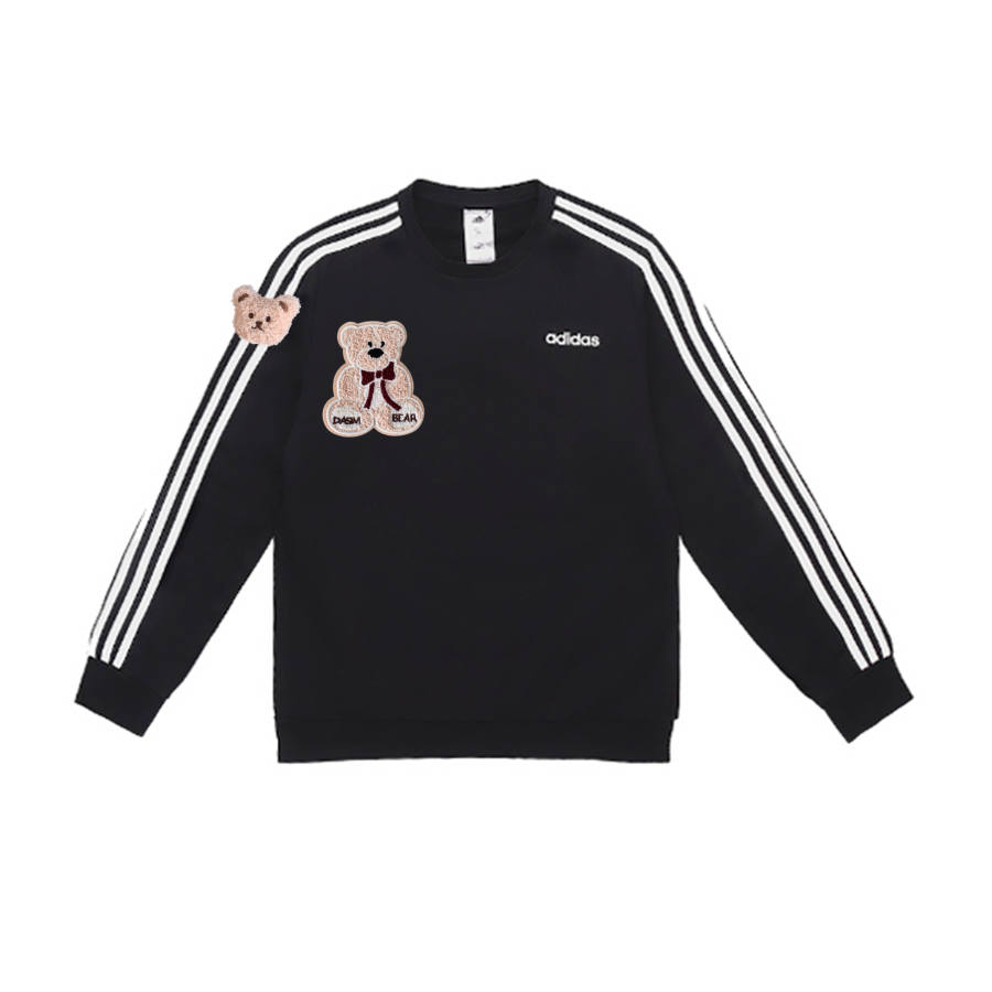 Adidas Adidas Sweatshirts Unisex Black Crew Neck Moderate Regular