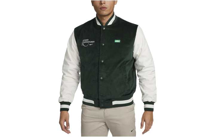 Nike Nike Jackets Men's Green Baseball Collar Moderate Other