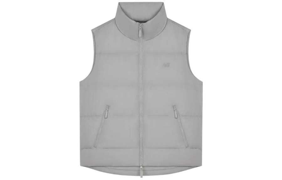New Balance New Balance Sports Life Collection Down Vests Unisex Gray Stand Collar Moderate Other