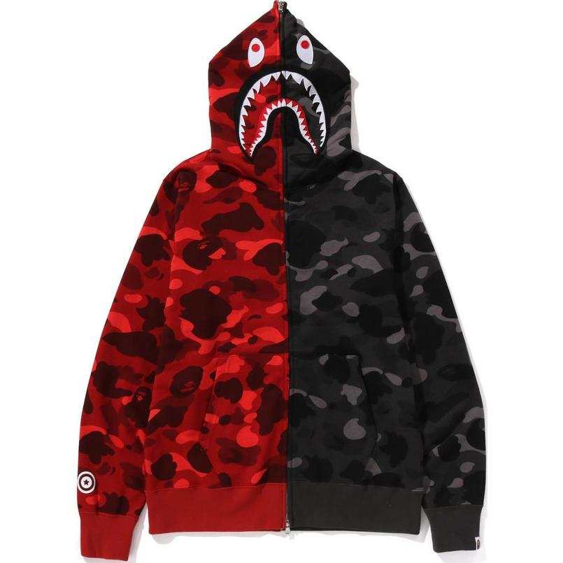 A BATHING APE Bape Color Camo Separate Shark Fz Hoodie