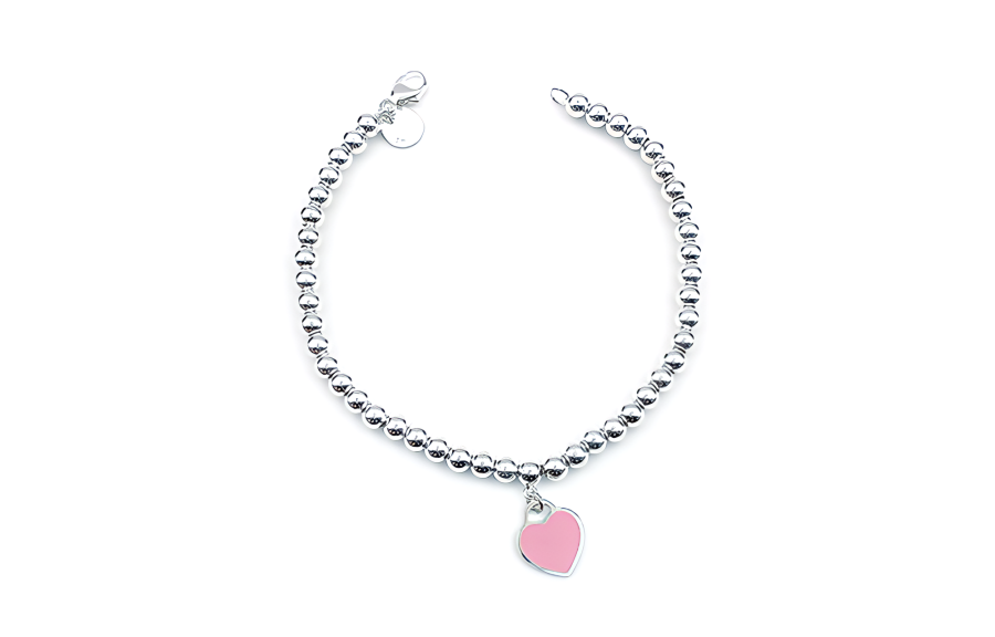 TIFFANY & CO. 925 Sterling Silver Enamel Bracelets Women's Silver