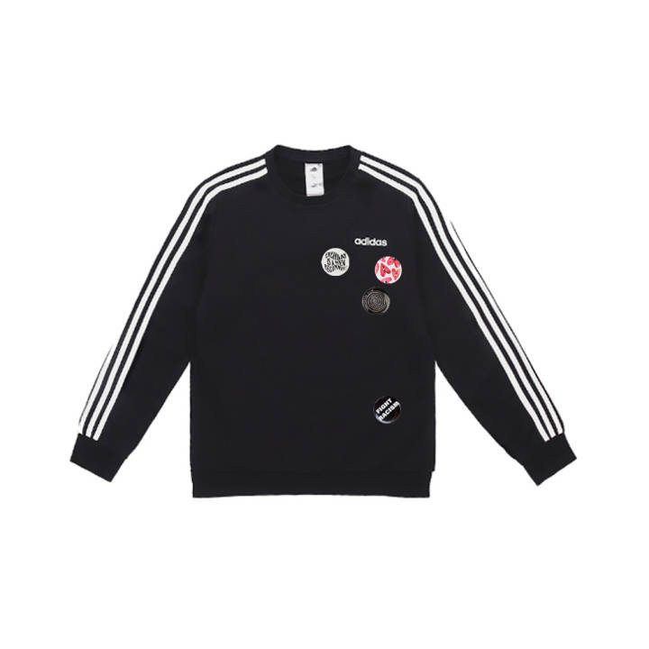 Adidas Adidas Sweatshirts Unisex Black Crew Neck Moderate