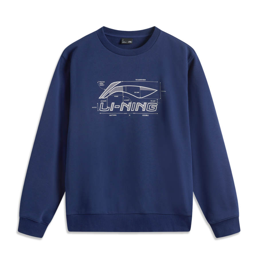 Li-Ning Li Ning Sports Life Collection Sweatshirt Unisex Dark Bowl Blue