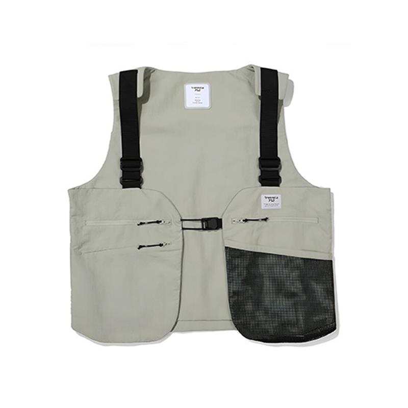 TREKSTA TREKSTA Vests Unisex Khaki Collarless Moderate Workwear