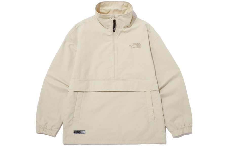 THE NORTH FACE Windbreaker Jackets Men's Khaki Hooded Moderate