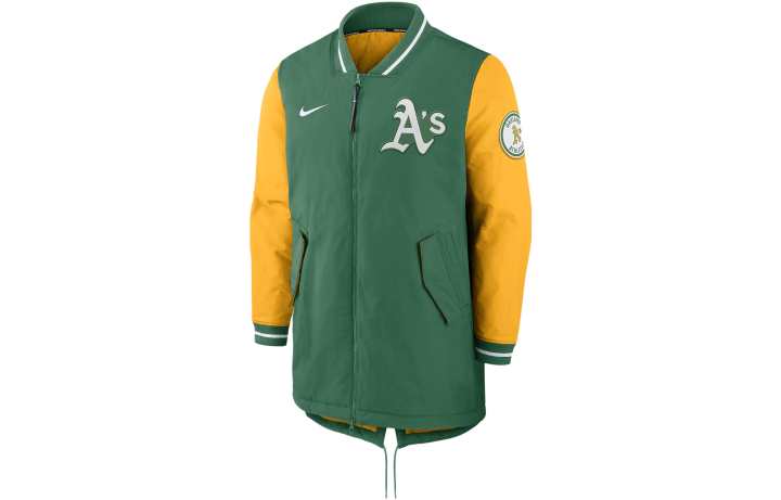 Nike Nike Athletics Authentic Collection Dugout Men's Nike Mlb Full-Zip Bomber Jacket