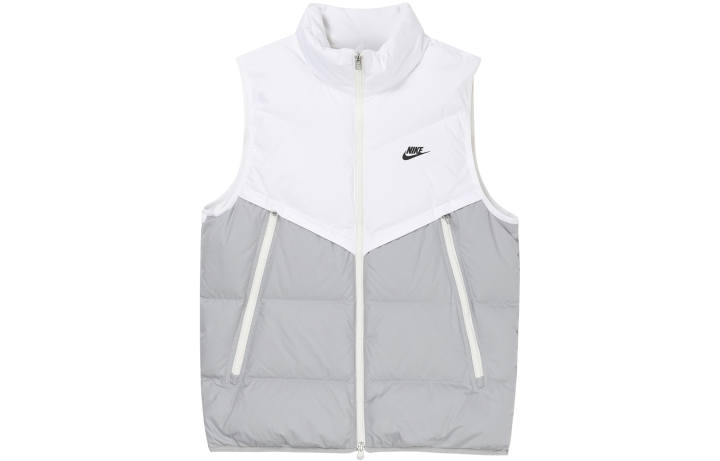 Nike Nike Down Vests Men's White Stand Collar Moderate Other