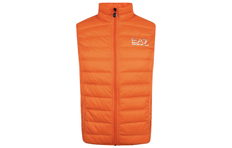 EMPORIO ARMANI Logo Printed Quilted Padded Gilet