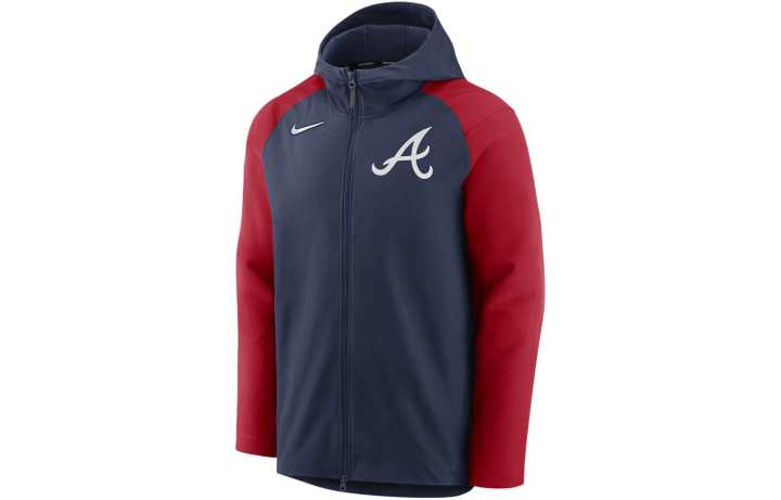 Nike Nike x MLB Player Jackets & Coats Atlanta Braves Men's Marine Blue