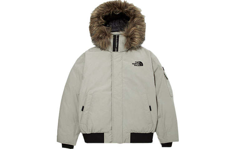 THE NORTH FACE Down Jacket Winter Unisex Gray Beige
