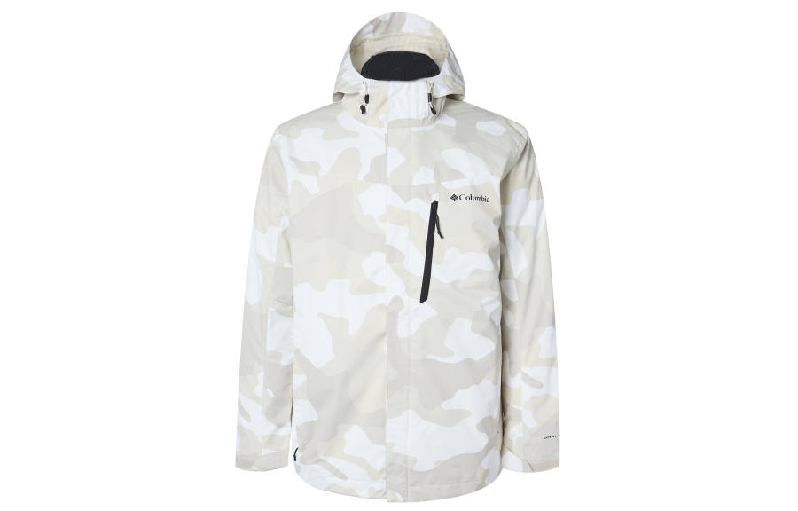 Columbia Outdoor Hiking Waterproof And Windproof To Keep Warm Windbreaker Jacket Men's Light Khaki
