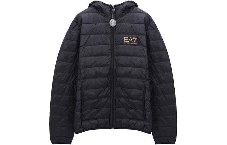 EMPORIO ARMANI Ea7 EMPORIO ARMANI Logo Print Padded Puffer Jacket