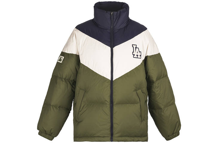 MLB MLB Down Jackets Unisex Army Green Stand Collar Moderate Other