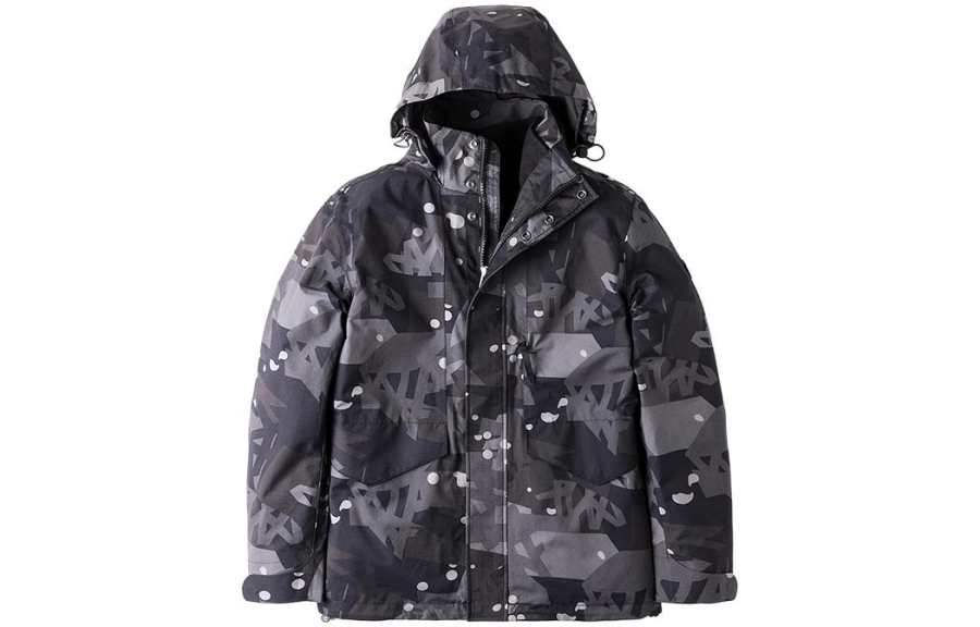 Timberland Windbreaker Jackets Men's Gray Hooded Moderate