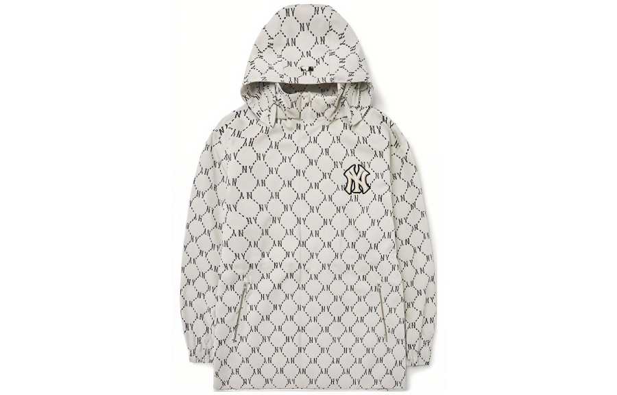 MLB New York Yankees Jackets Unisex Cream Hooded Moderate Other