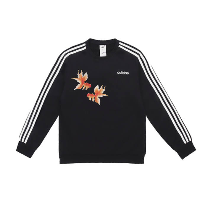 Adidas Adidas Sweatshirts Unisex Black Crew Neck Moderate Regular
