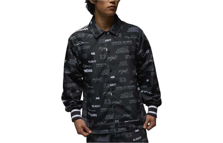 Jordan Jordan Jackets Men's Black Lapel Moderate Other