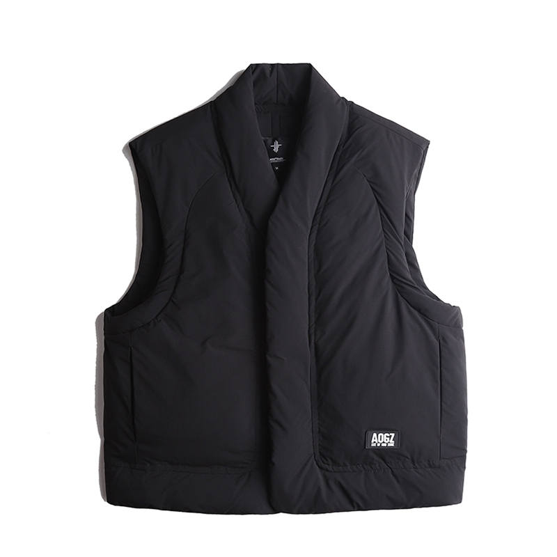 AOGZ Vests Unisex V Neck Thickened And Fleece Lined Workwear
