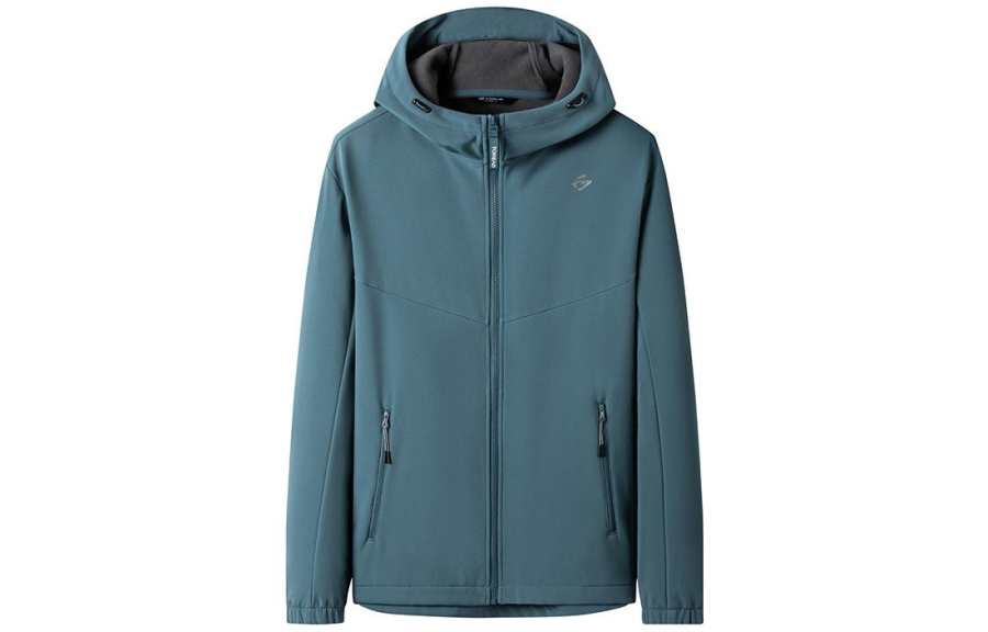 TOREAD Windbreaker Jackets Men's Hooded Thickened And Fleece Lined