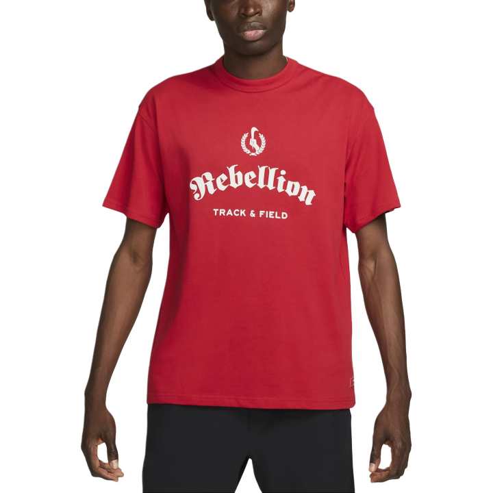 Nike Nike T Shirts Men's Red Crew Neck Moderate