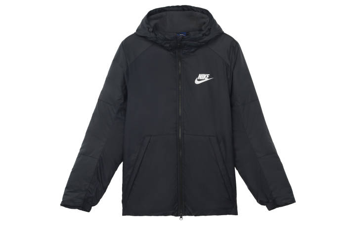 Nike Nike Puffer Jackets Men's Black Hooded Moderate Other