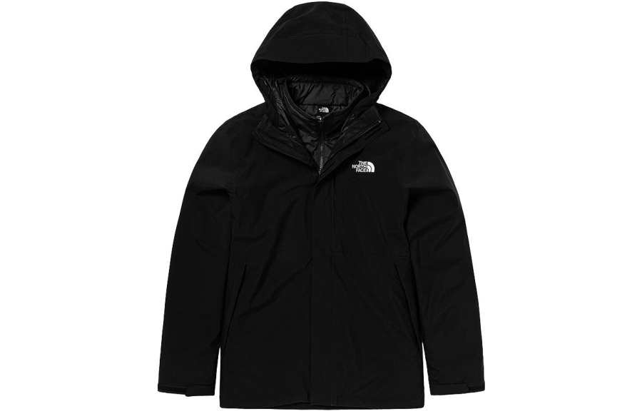 THE NORTH FACE Windbreaker Jackets Men's Black Hooded Moderate