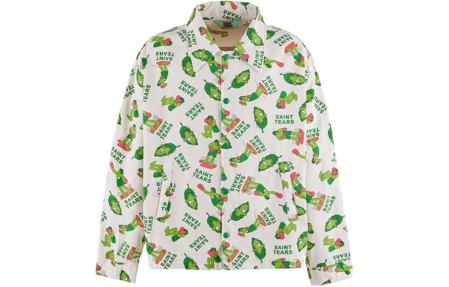 Saint Mxxxxxx Long Sleeved Pattern-Print Shirt Jacket