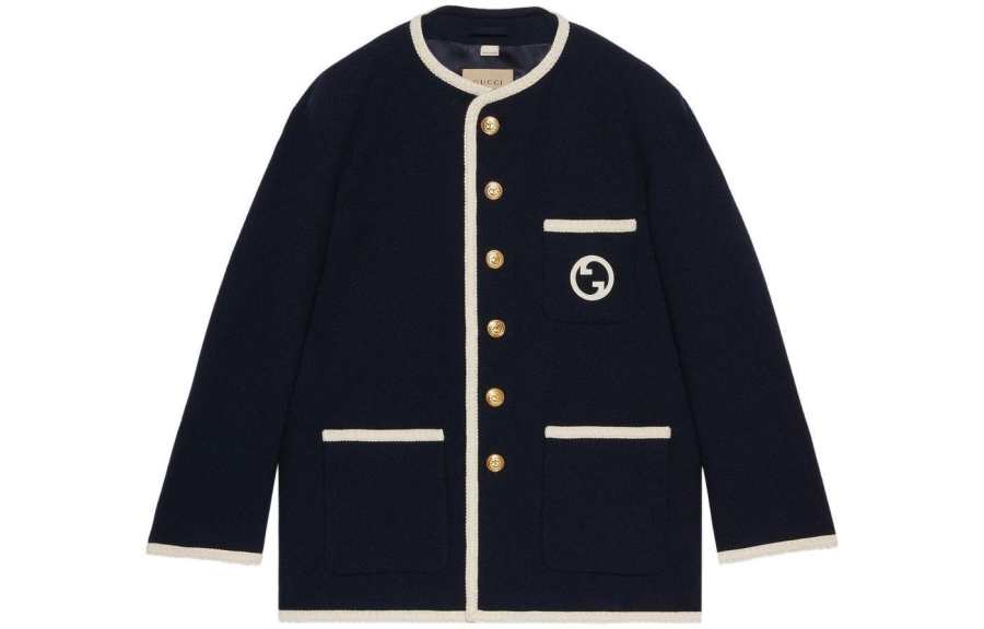 GUCCI SS23 Jackets & Coats Men's Dark Blue